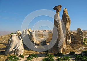 Cappadocia Fairy ChimneysÂ rock formationÂ nearby Goreme in Turkey